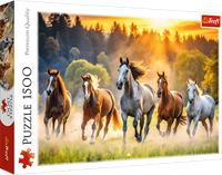 Trefl puzzle 1500 pièces chevaux sauvages carton FSC jouet durable