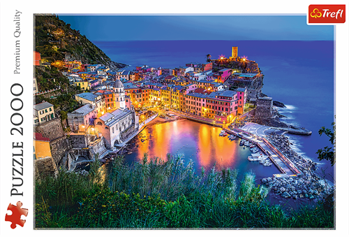 Trefl puzzle 2000 pièces - Vernazza au crépuscule qualité premium-2