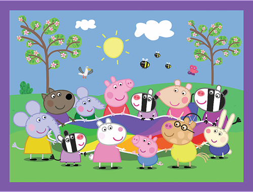 Trefl jeu Peppa Pig - jeu de mémoire 2en1 et puzzle pour enfants-2