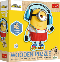 Trefl houten puzzel Minions 50 stukjes - Despicable Me 4 FSC