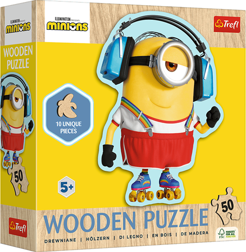 Trefl houten puzzel Minions 50 stukjes - Despicable Me 4 FSC