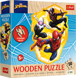 Trefl houten puzzel Spider-Man actie - Marvel speelgoed FSC Mix
