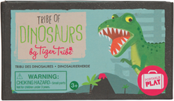 Tiger Tribe dinosaurus speelfiguren set - 16 stuks - kleurrijk speelgoed
