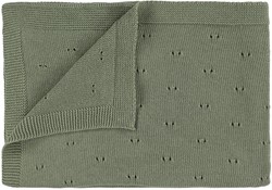 Trixie Gebreide deken | 75x100cm - Olive