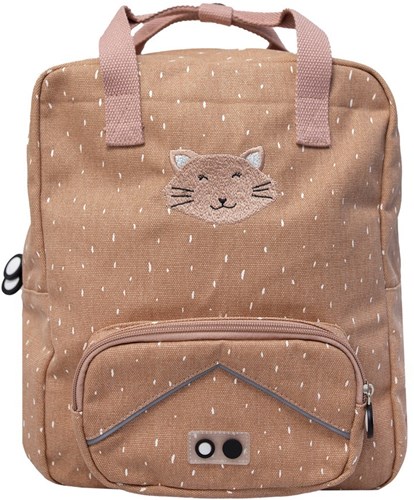 Trixie grand sac à dos - cartable Mrs. Cat pour enfants et livres A4