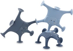 Trixie dierenspel badspeelgoed Mrs. Elephant familie blauw siliconen zuignappen