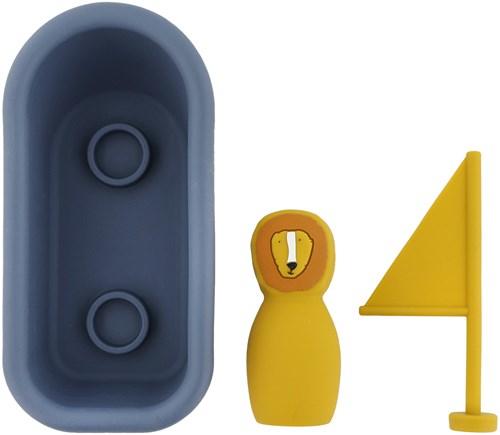 Trixie badspeelgoed zeilboot - siliconen drijvend speelgoed Mr. Lion geel-3