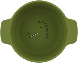 Trixie siliconen kom Mr. Dino - kinderservies groen - duurzaam en veilig