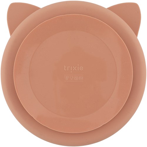 Trixie assiette en silicone compartimentée avec ventouse - Mrs. Cat - rose