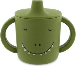 Trixie siliconen tuitbeker groen Mr. Dino - antilek drinkbeker baby