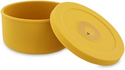 Trixie boîte à goûter en silicone - Mr. Lion - boîte à snack jaune pour enfants