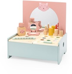 Trixie coiffeuse en bois - jouet éducatif - table de maquillage en bois - jeu d'imitation