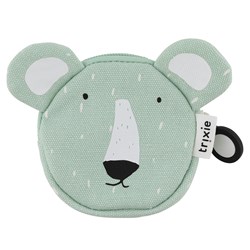 Trixie portemonnee - kinderportemonnee Mr. Polar Bear groen katoen