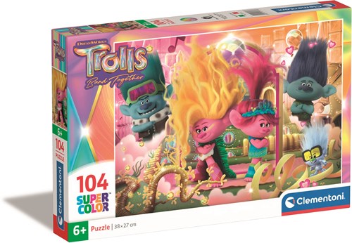 Clementoni puzzle Trolls 3 - 104 pièces puzzle enfant carton-2