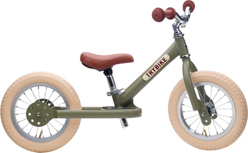 Trybike loopfiets Steel vintage groen - tweewieler fiets-2