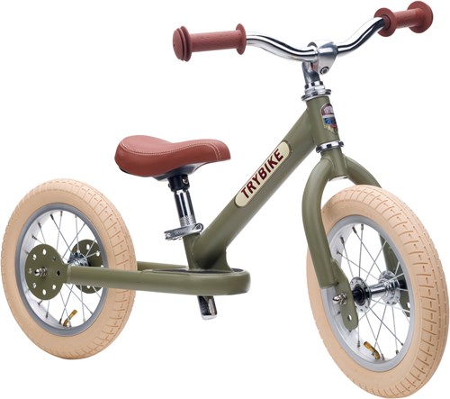 Trybike loopfiets Steel vintage groen - tweewieler fiets