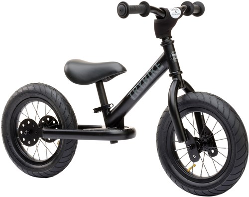 Trybike loopfiets 2-in-1 staal - Zwart - Kinderfiets - 12 inch Trybike steel 2-in-1, all black edition-2