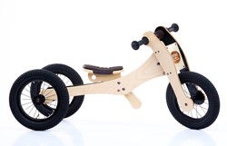 Trybike houten loopfiets 4 in 1 bruin