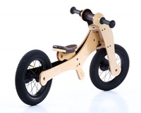 Trybike houten loopfiets 4 in 1 bruin