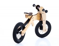 Trybike houten loopfiets 4 in 1 bruin