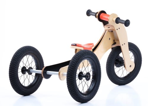 Trybike en bois Draisienne 4 en 1 Orange-2