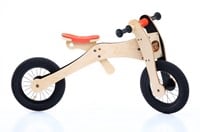 Trybike houten loopfiets 4 in 1 oranje