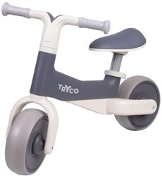 Tryco loopfiets Bobbie grijs - balansfiets voor peuters en kleuters