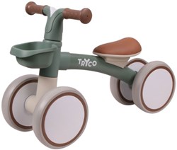 Tryco loopfiets Luna stonegreen - eerste fietsje voor peuters