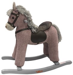 Tryco hobbelpaard groot roze - interactief speelgoed met geluid