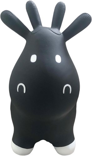 Tryco vache sauteur noire - jouet à rebondir pour enfants - animal en plastique-2