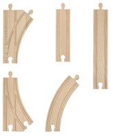 Tryco houten treinbaan rails uitbreiding - uitbreidingsset voor extra speelplezier-2