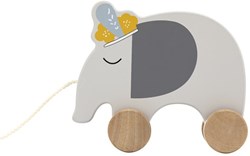 Tryco houten trekdier olifant - speelgoed voor peuters - motoriek