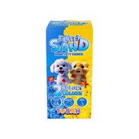 Tuban sable cinétique Fluffy Sand - bleu et jaune - 2 x 70 g sable à modeler-2