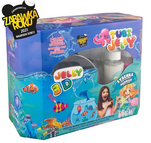 Tuban Tuban - Tubi Jelly Set avec 8 couleurs et grand aquarium - Merm