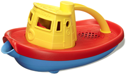 Green Toys remorqueur - jouet durable - poignée jaune