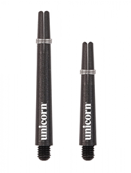 Unicorn dart shafts Gripper 3 Small Thread zwart medium 3 stuks