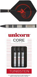 Unicorn steeltip dartpijlen tungsten 21 gram - Core Plus darts set