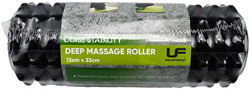 Urban Fitness massage roller diep weefsel zwart groen 33cm sport