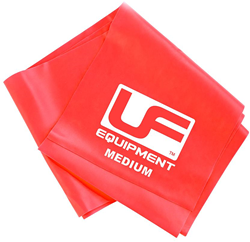 Urban Fitness weerstandsband 1.5m rood medium fitness elastiek