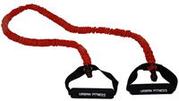 Urban Fitness weerstandsband rood medium - fitness elastiek