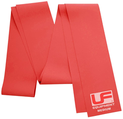 Urban Fitness weerstandsband 2m TPE rood medium fitness elastiek