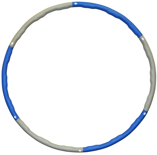 Urban Fitness hoelahoep verzwaard - 1,5kg - fitness accessoire blauw