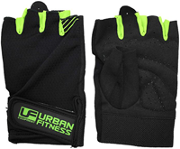 Urban Fitness gants d'entraînement noir vert taille S fitness