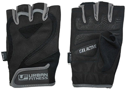 Urban Fitness gants d'entraînement gel noir/gris medium fitness