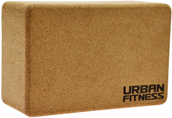 Urban Fitness yoga blok kurk - balans en stretch ondersteuning 23x14x9cm