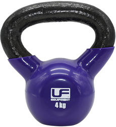 Urban Fitness kettlebell gietijzer paars 4kg - fitness krachttraining
