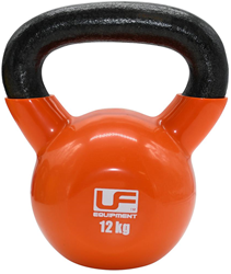 Urban Fitness kettlebell gietijzer oranje - 12kg krachttraining