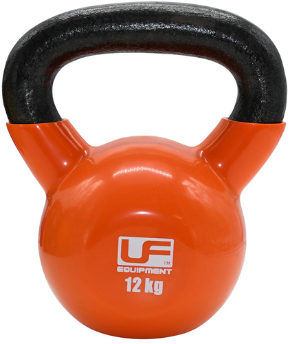 Urban Fitness kettlebell gietijzer oranje - 12kg krachttraining