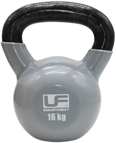 Urban Fitness Kettlebell gietijzer zilver - 16kg krachttraining