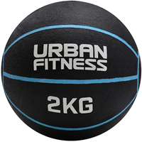 Urban Fitness medicijnbal blauw - 2kg trainingsbal fitness